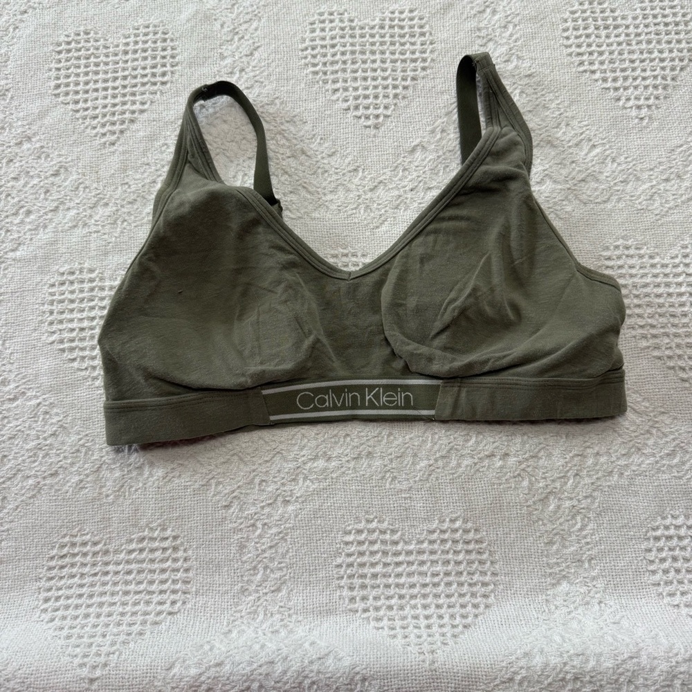 Calvin Klein Green Bralette (M)